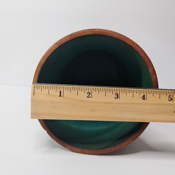 Vtg Mexico Vase Folk Art Pottery Ceramic Terracota Stoneware Etched Hand-crafted - Picture 8 of 12